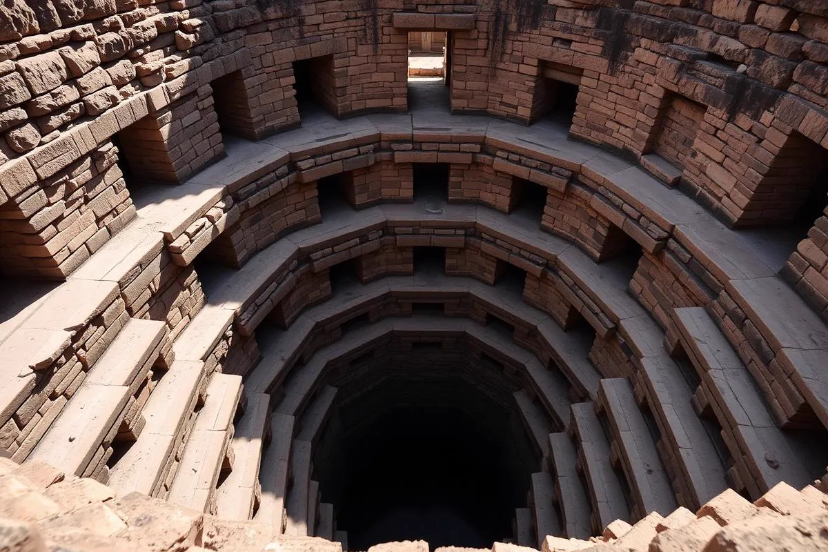 Chand Baori stepwell at Abhaneri — day trip from Jaipur