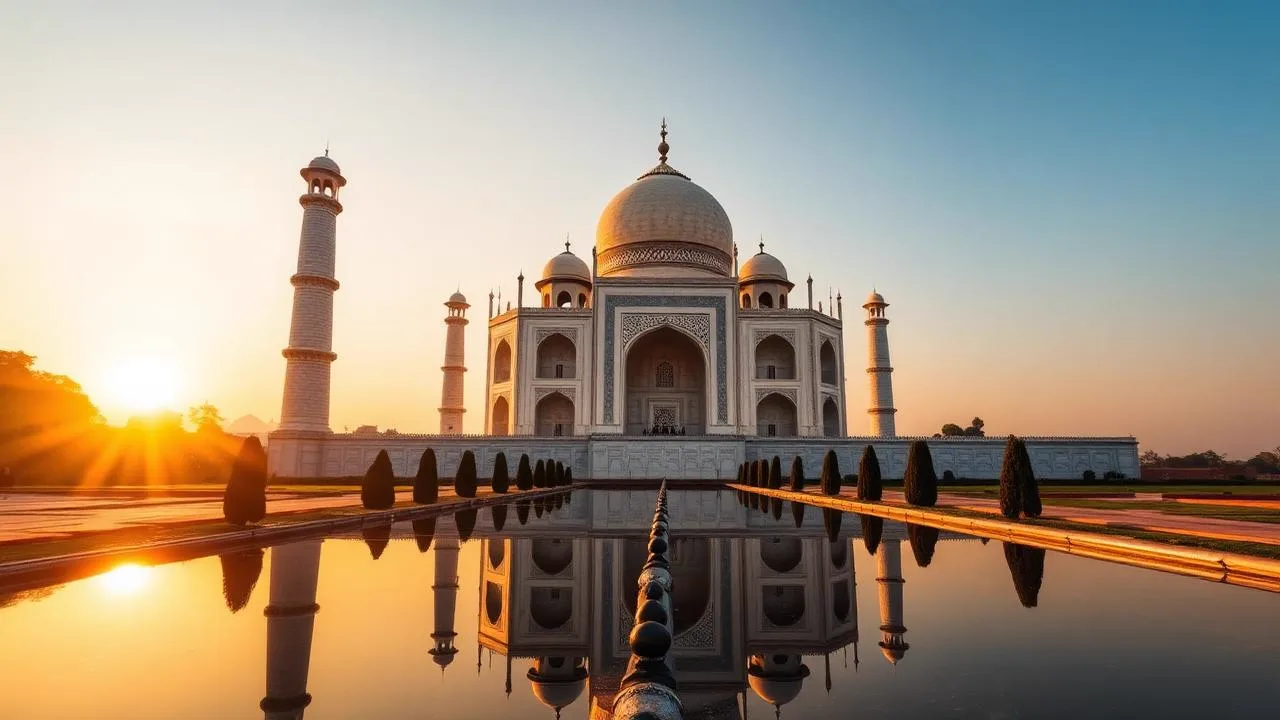 Taj Mahal on the Delhi–Agra–Jaipur Golden Triangle tour