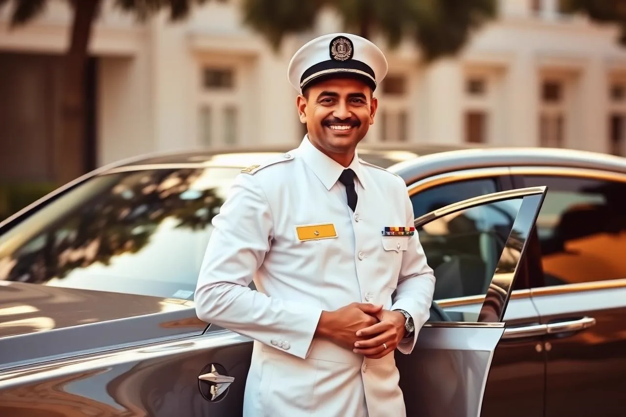 Verified chauffeur with a rental car in Jaipur – Anmol Tour & Travels